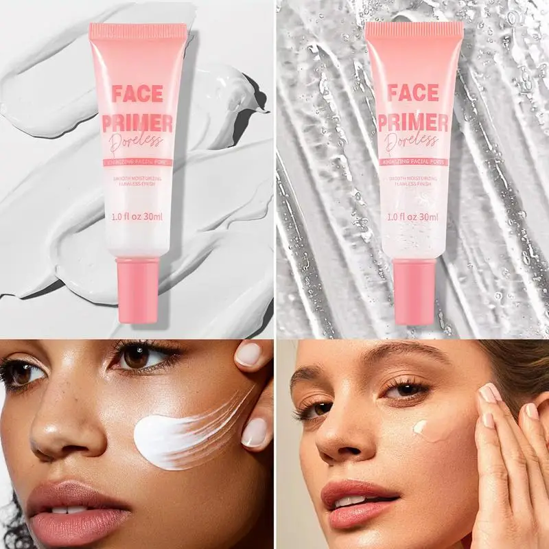 Face Primer Makeup Base  Invisible Pore Smooths Fine Lines Oil-Control Brighten Moisture Primer Foundation Makeup Cosmetics