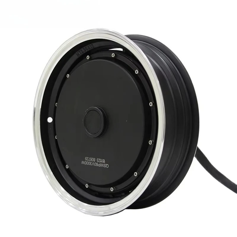 12inch 2000W 260 V4 35H 72V 70KPH BLDC Single Shaft  In-Wheel Hub Motor Electric Motorcycle Car Conversion Kit