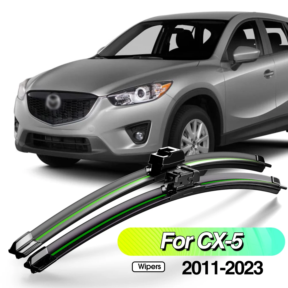 For Mazda CX-5 CX5 CX 5 2011-2023 2pcs Front Windshield Wiper Blades Windscreen Window Accessories 2013 2014 2016 2017 2019