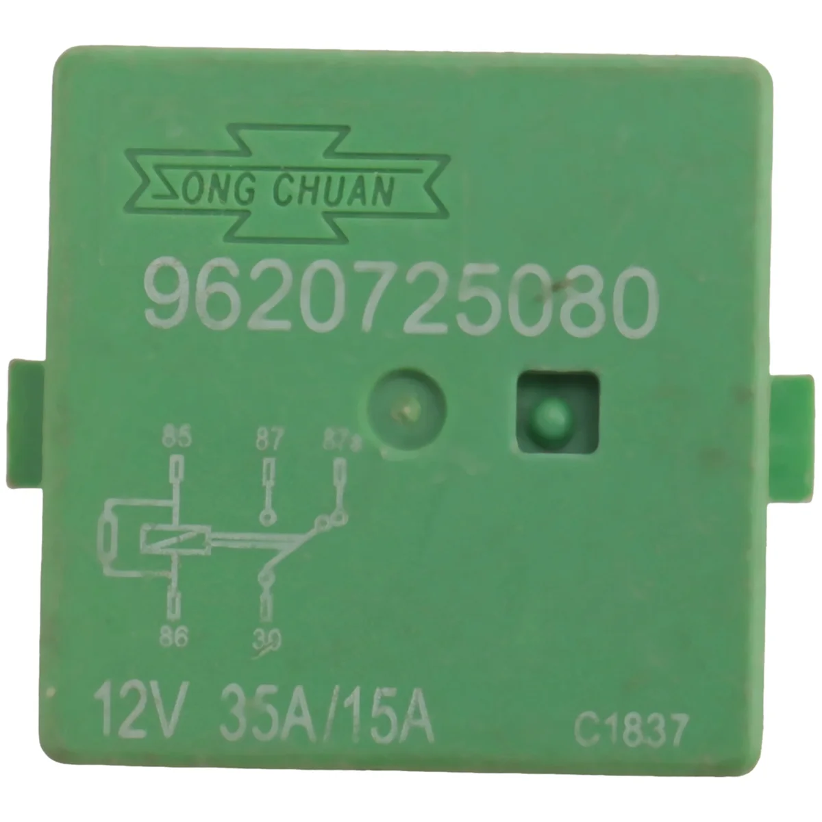12 В, 35 А, 5 контактов, реле вентилятора радиатора, зеленое 6547TX для Peugeot 206 207 306 307 406 407 807