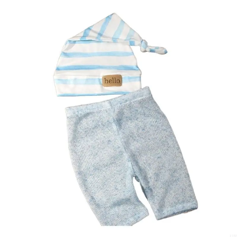 

F19F Новорожденный Фото реквизит SET вязаный комбинезон с шляпой Baby Photography Props для ребенка