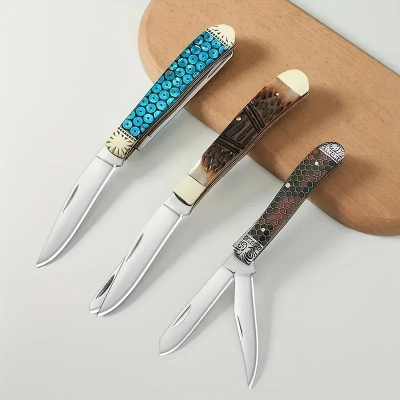Utility Fixed Knife, 3Inch Pocket Knife, Outdoor Camping Knife for Hiking, Camping Enthusiasts