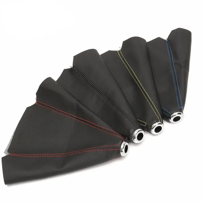 16 مللي متر بولي Leather الجلود سيارة والعتاد التحول الياقات دليل عصا شيفتر المقبض غطاء لشركة هيونداي i10 i30 i20 سوناتا أكسنت توكسون إلنترا