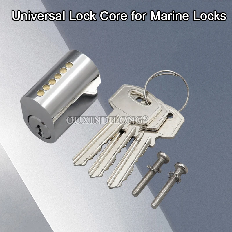 

Brand New 1Piece Solid Brass Marine Fireproof Door Lock Cylinder Marine Metal Iron Door Lock Core Repair Parts+Keys