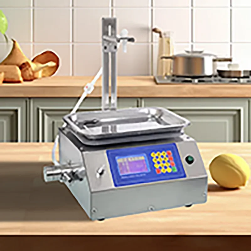 Liquid Filling Digital Control hine Alcohol Drink Beverage Peume Milk Juice Bottle Filler Large Flow Filling hine 8Kg