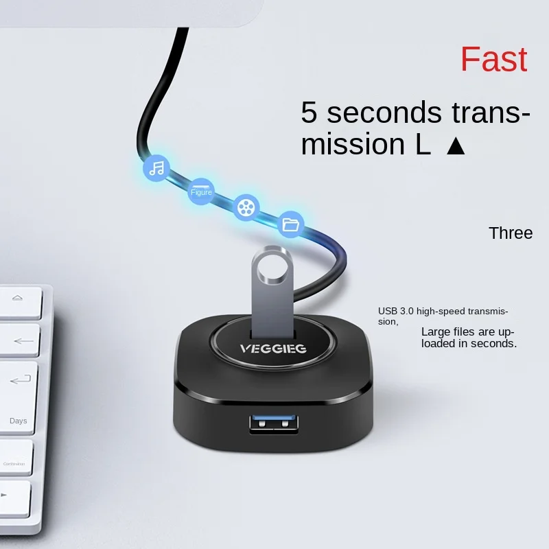 Usb Hub 3 0 Usb 3.0 Splitter Usb 2.0 Several Ports Usb3 Hab Multi Port Mini Multiple Laptop Accessories USB-Hub Expander for Pc