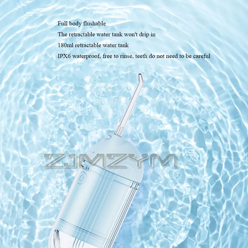 3-Mode Electric Tooth Rinser Oral Irrigator Portable Water Flosser Tooth Pick Whitening Cleaner Waterpulse Mouth Washing Machine