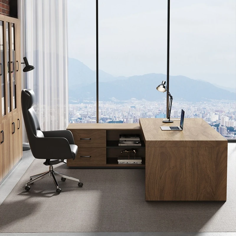 log style multi-functional Desk Ergonomic Design Comfortable minimalist office desk convenient mesa escritorio office furniture