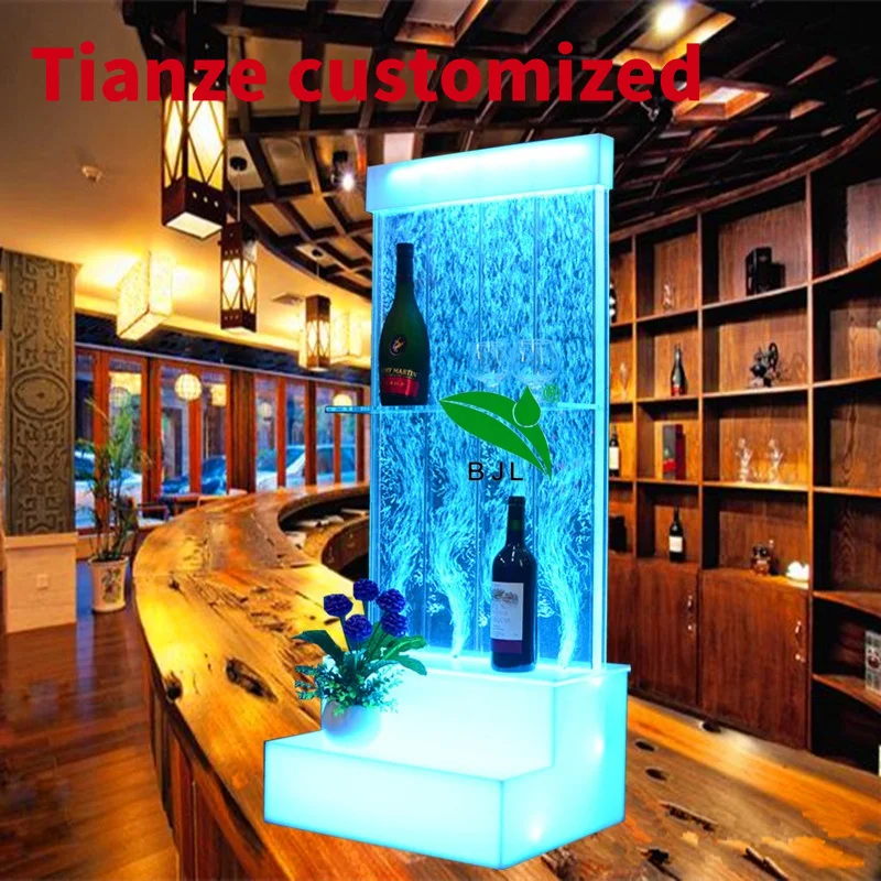 

(customized)China supplier led new pub bar furniture water bubble bar cabinet night club decor