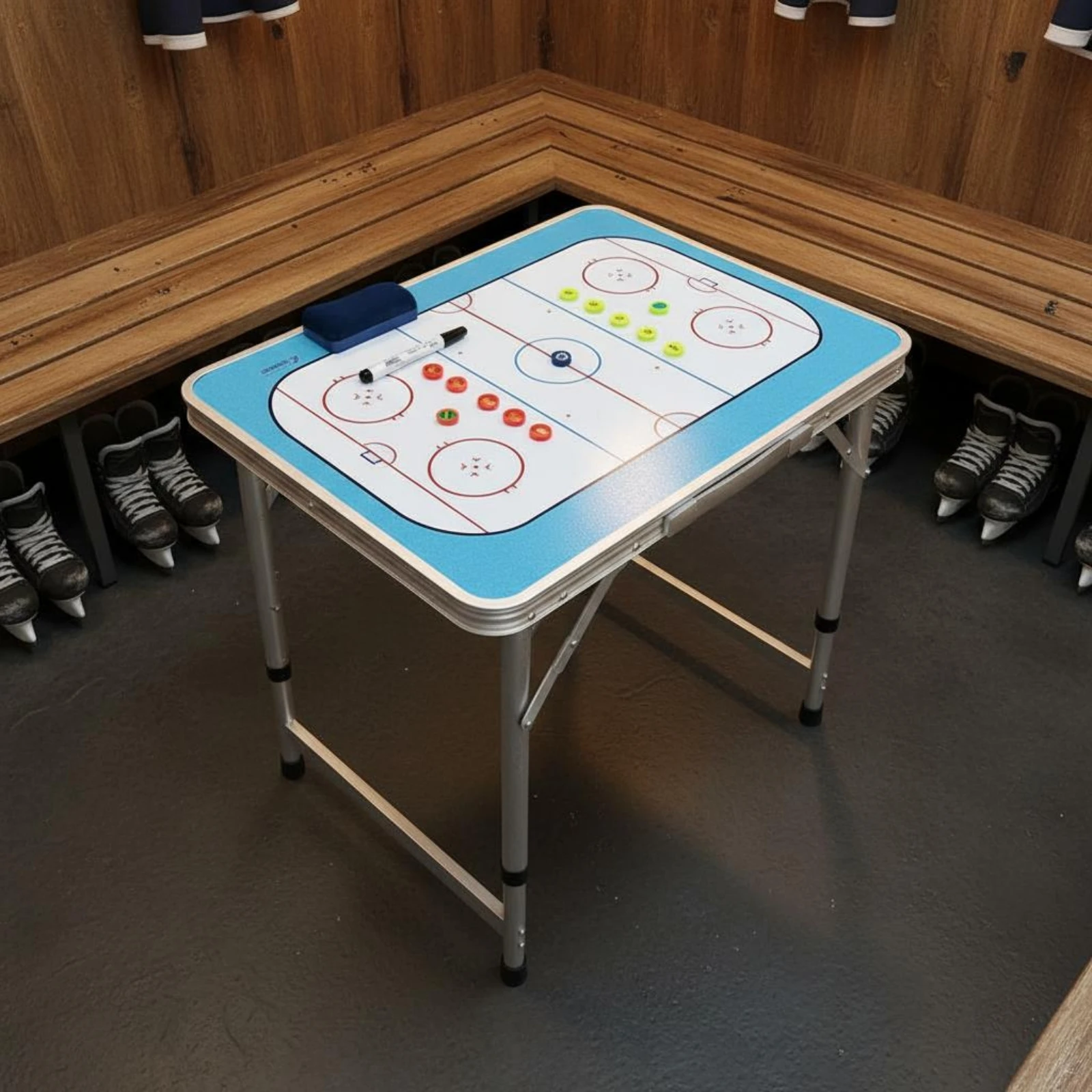 folding-hockey-desk-board-foldable-hockey-coaching-board-sports-training-gear-tabletop-easy-to-clean-for-practice