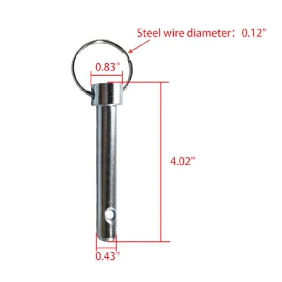 840140 Tow Bar Replacement for Retaining Pin and Clip Kit Durable HeavyDuty Solution for Trailer Hitch Applications with Secure