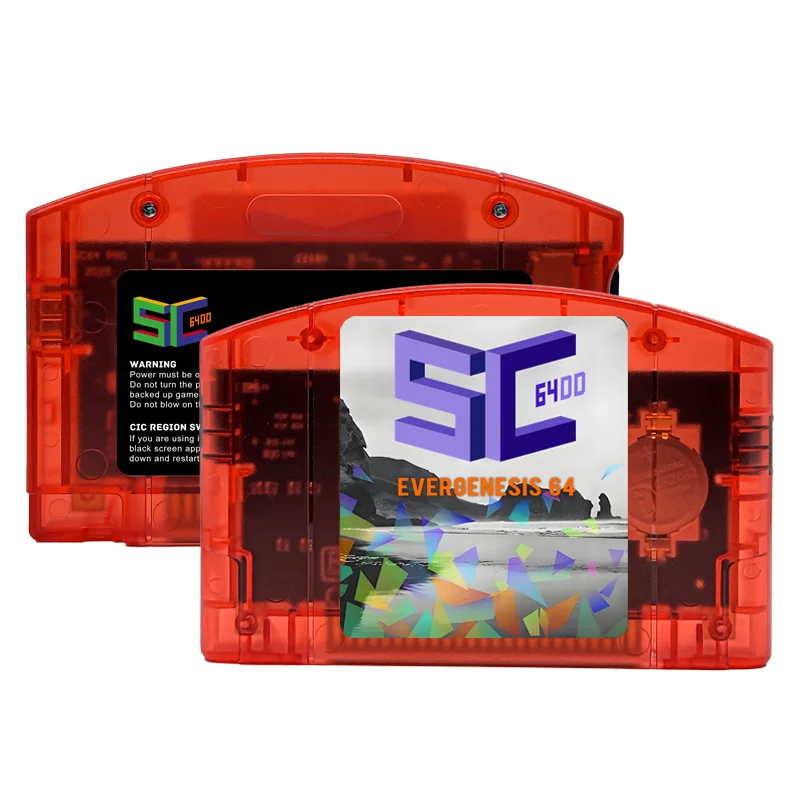 Neue SC64 Open Source N64 800 in 1 Spielkassette für N64-Spielkarte, kostenlose 16 GB Karteneffitibilität, unterstützt 64DD-Spiele