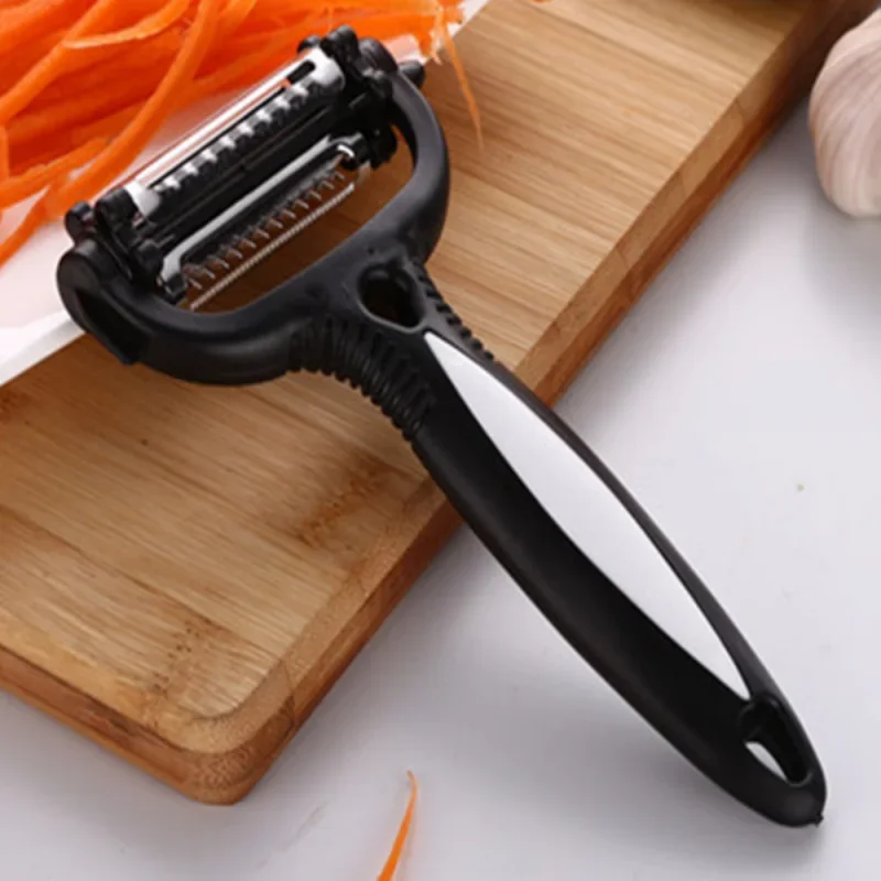 3-In-1 Stainless Steel Vegetable Peeler Household Multifunction Cucumber Carrot Fruit Cutter Melon Planer Kitchen Accessories