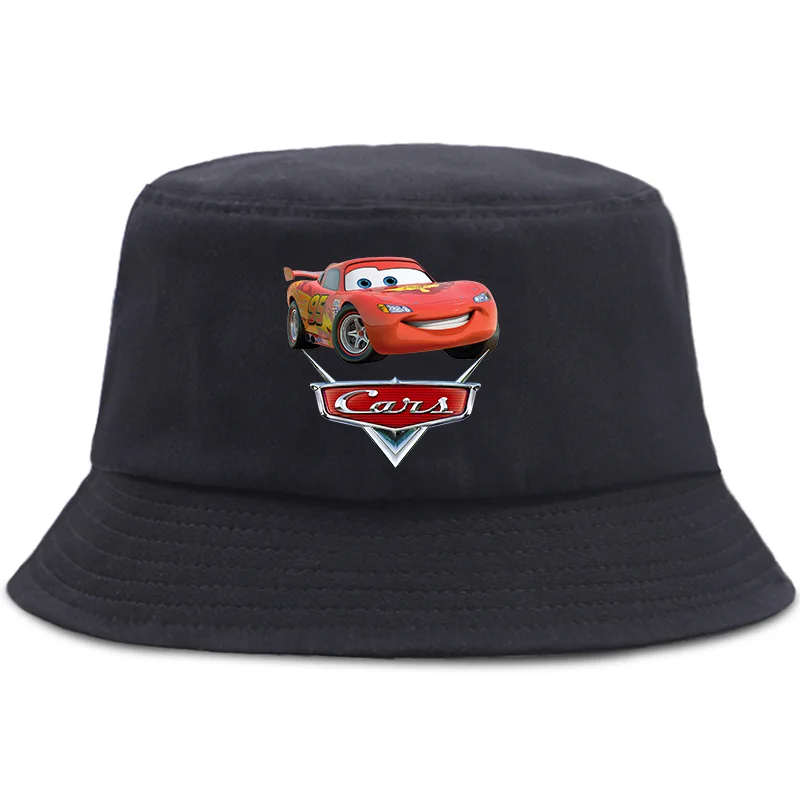 

Pixar Cars Lightning McQueen Printed Fisherman Hat Cute Cartoon Basin Hat Autumn Summer Beach Sun Shade Hat Boys Girl Gift