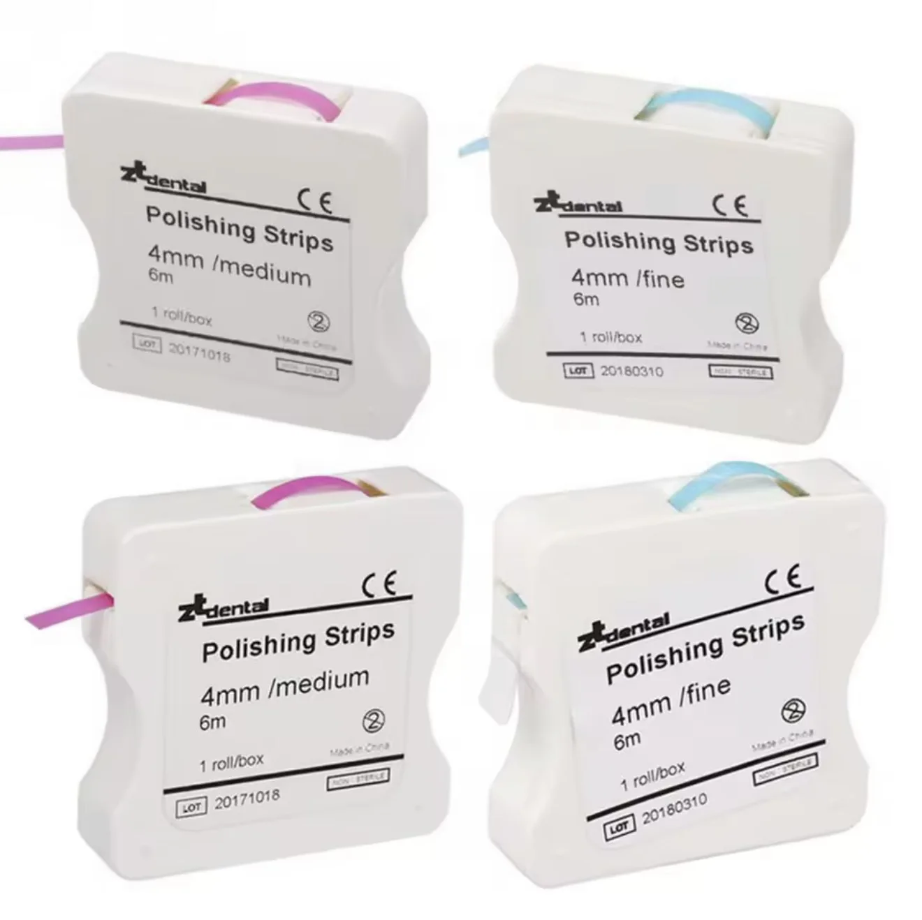 DENILK 1pc Dental Interproximal Resin Tooth Finishing Polishing Strips 4mm*6m Fine/Medium