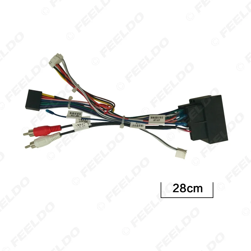Car 16pin Aftermarket Stereo Installation Wire Adapter For Volkswagen Touareg 2003-2010