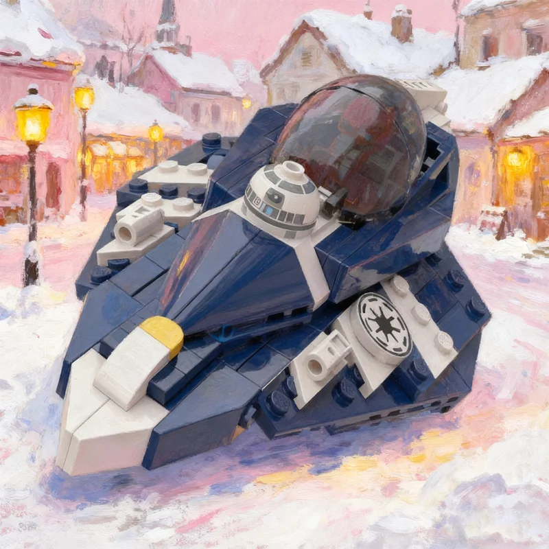 

207pcs MOC Plo Koon S Delta Starfighter Blade Dorin Star Battle Model Building Blocks Construction Toy Christmas Gifts Education