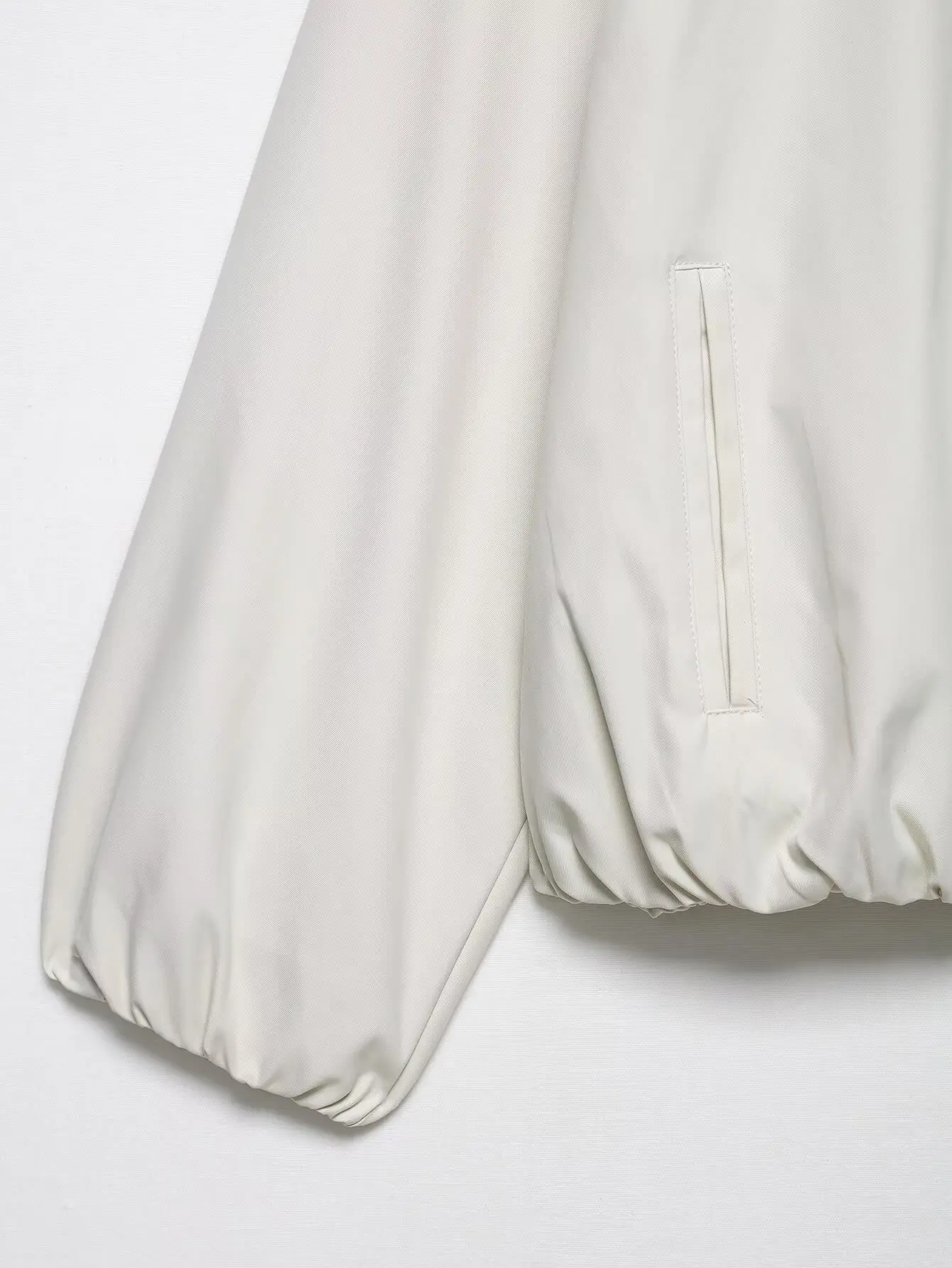 BB6501 ZA25 summer new European and American style elastic hem long sleeved lapel pilot jacket jacket 4341726