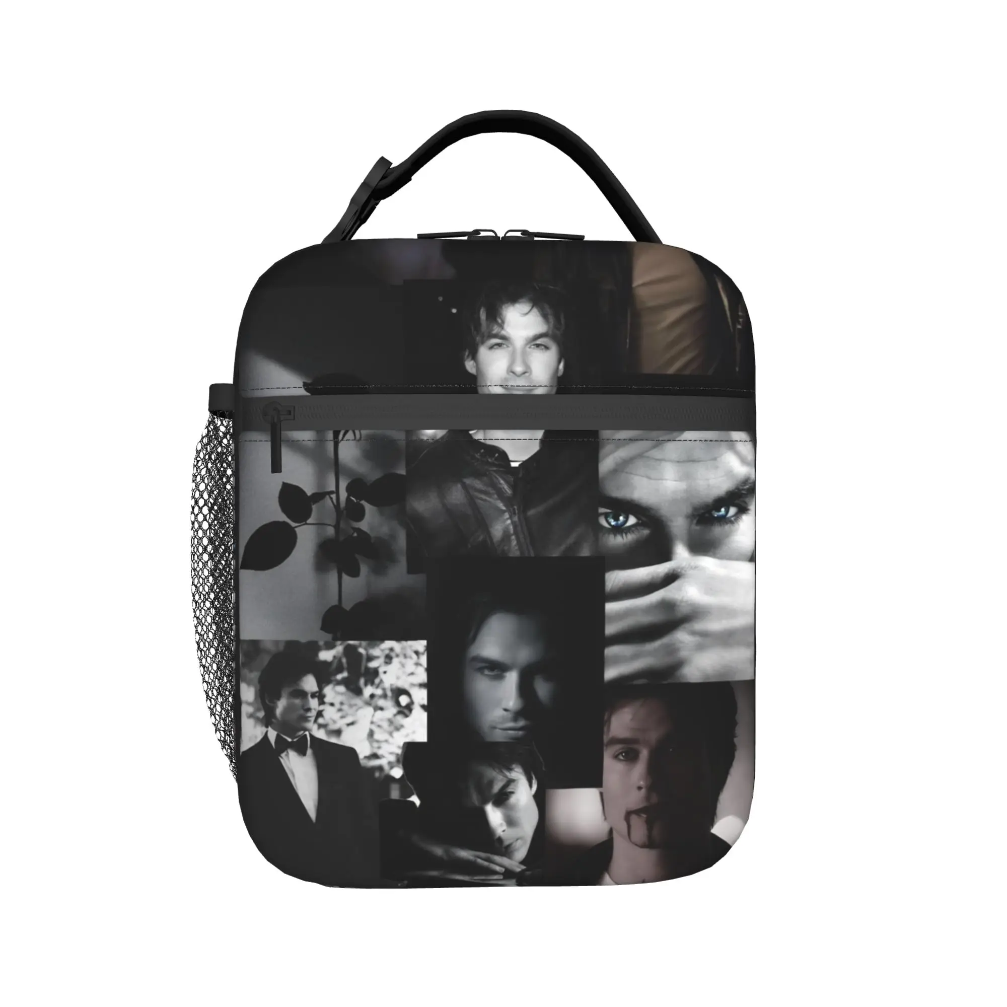 Lunch Bag The Vampire Diaries Resuable Movie Picnic Lunch Box For Women  Kawaii Convenient Print Cooler Bag