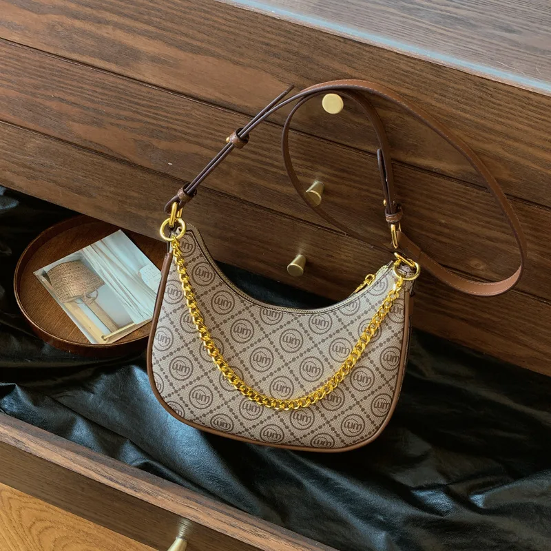 classic-vintage-monogram-hobo-shoulder-bag-trendy-versatile-crossbody-handbag-with-gold-chain-adjustable-strap