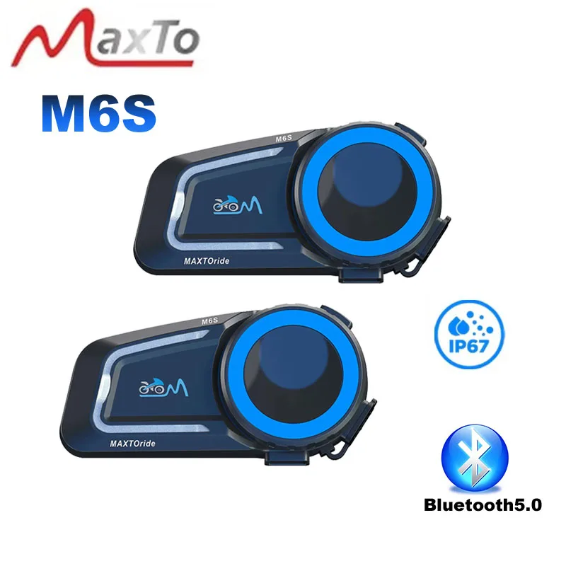 

Мотоциклетный шлем Maxto M6s, Bluetooth-гарнитура, домометр, поддержка расстояния обмена музыки, 1000 метров, IP67, водонепроницаемый