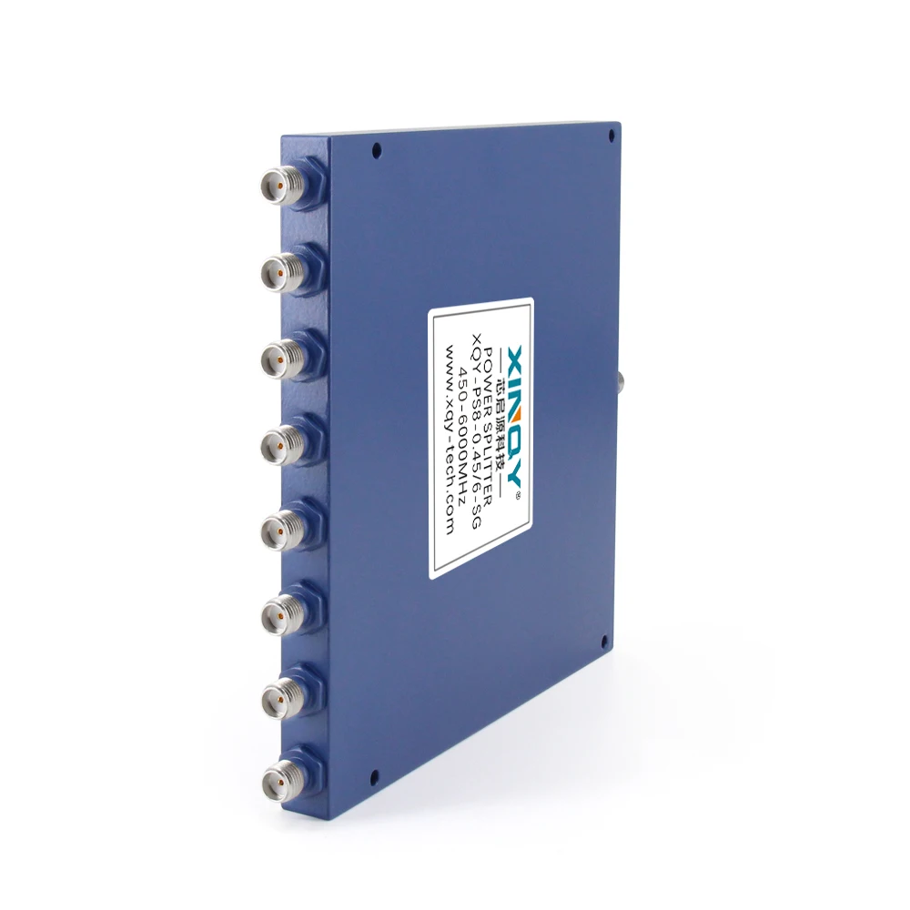 XQY-PS8-0.45/6-SG -female 8 Way RF Power Divider/Splitter/Combiner 450-6000MHz 6G Microwave Guangdong