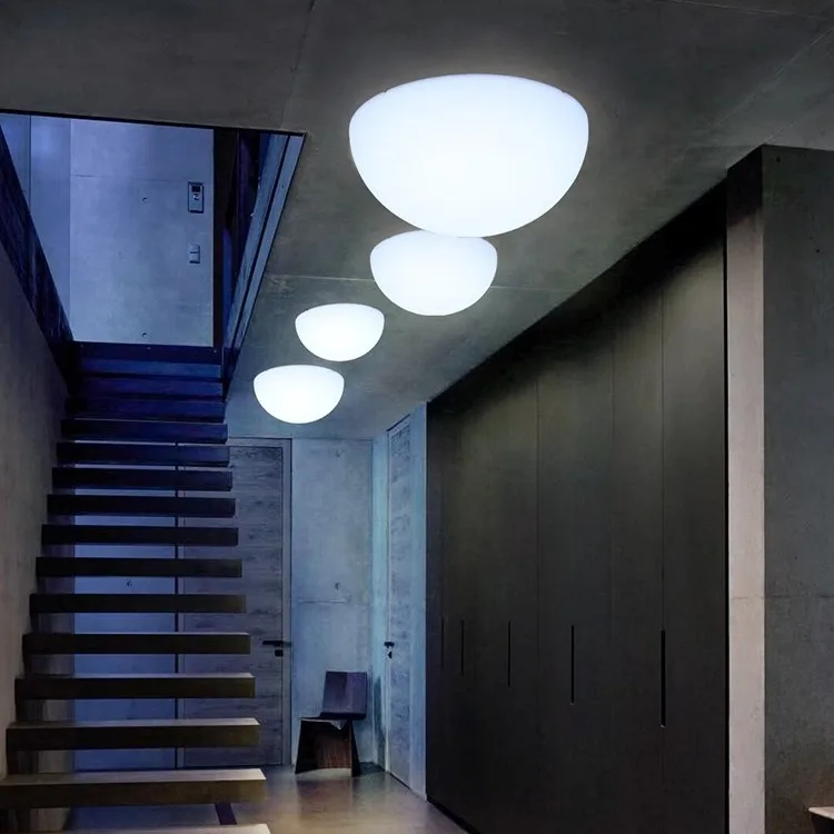 Indoor luminous hemisphere light ceiling light living room modern simple semi-circular light store commercial restaurant landsca