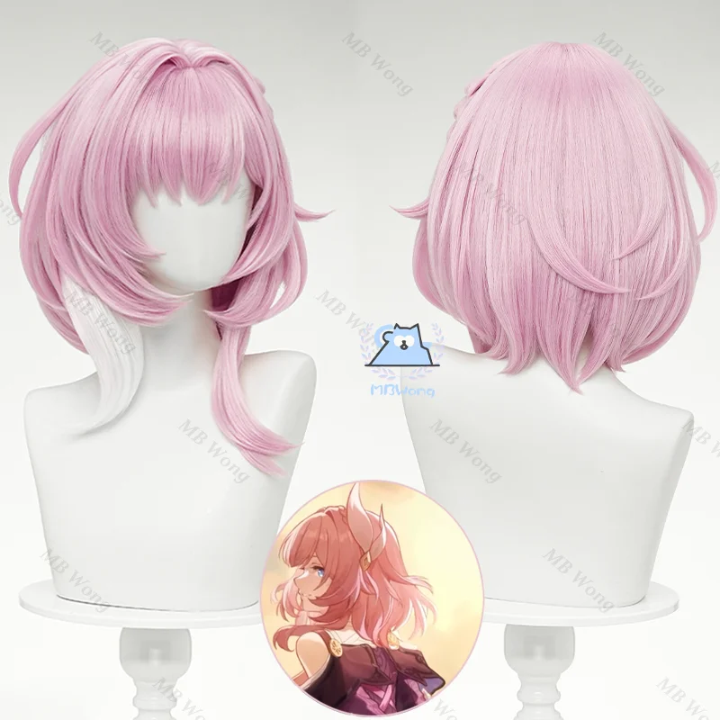 

Игра Honkai: Star Rail Cyrene Косплей Парик Cirene Косплей Парик Розовый 40 см Волосы Ролевые игры Для Хэллоуина Вечеринка Взрослых Женщин Мужчин