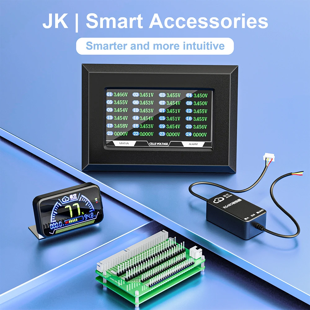 JKBMS Accessory RS485 CAN Connects Cables  4.3 inch LCD Display 2 inch LCD and Start Switch Adapter JIKONG BMS