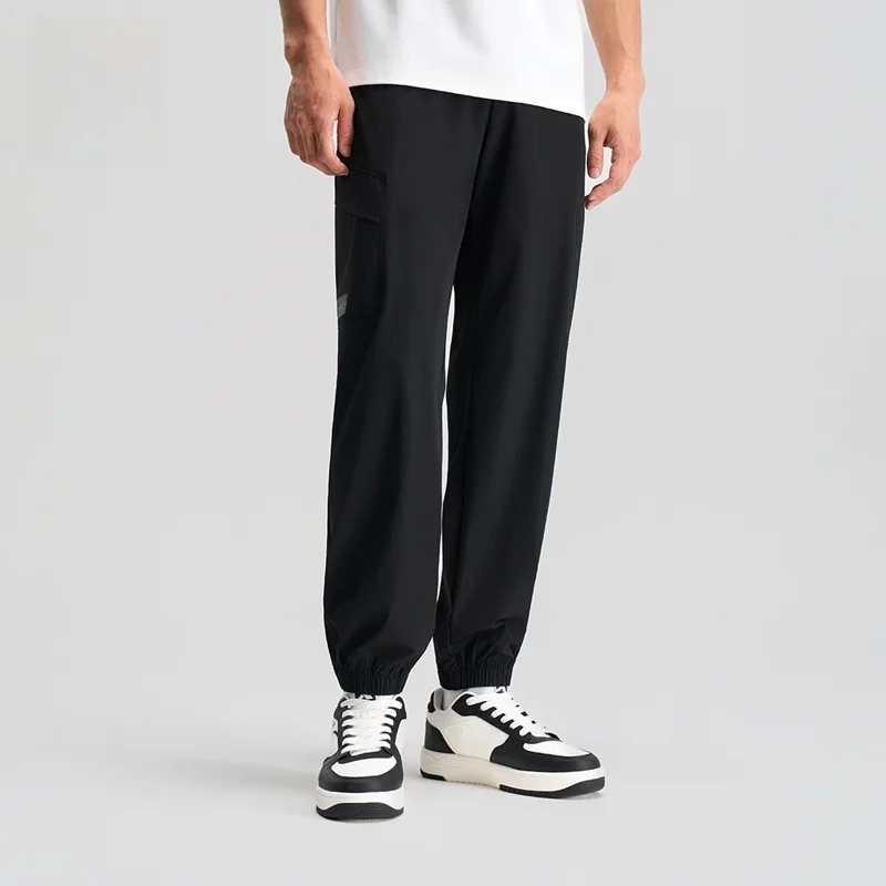 

XTEP Men's Running Trousers Spring New Woven Fitn Sports Long Pants Loose Fit mid Waist Youth Summer Active Color