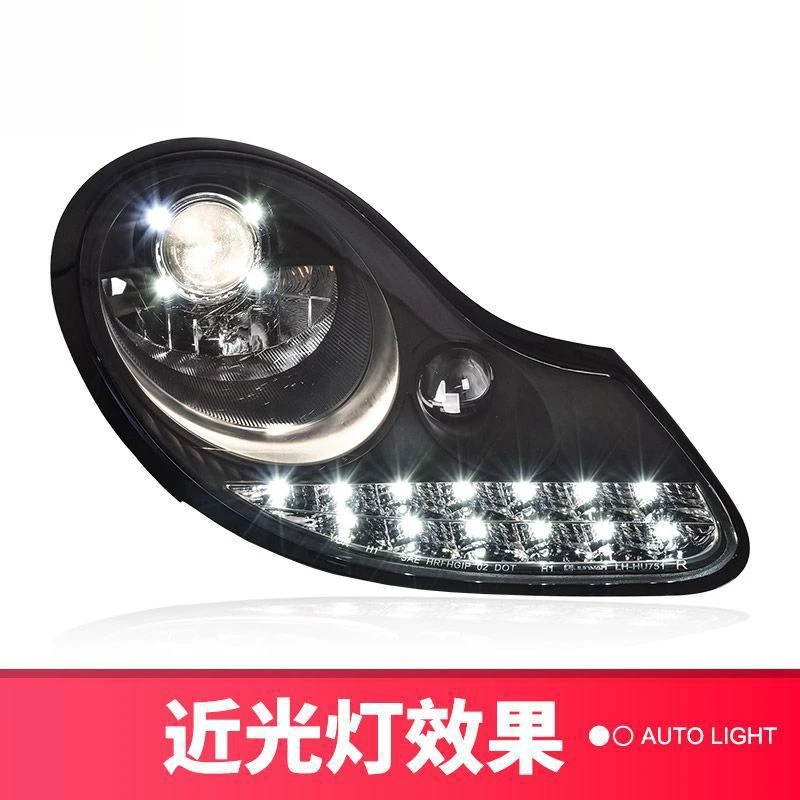 

Suitable for Porsche 986 Headlight Assembly 97-04 Boxster Modified New LED Lens Headlight