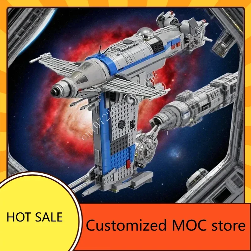 

778 шт. MOC-75188 серия космических битв, бомбардировщик сопротивления, головоломки «Звездный истребитель», праздничная игрушка на Рождество, день рождения, подарок для детей в возрасте