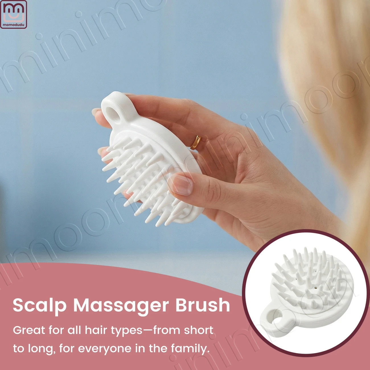 Silicone Scalp Massager Shampoo Comb Acupuncture Point Massage Brush for Bath Hair