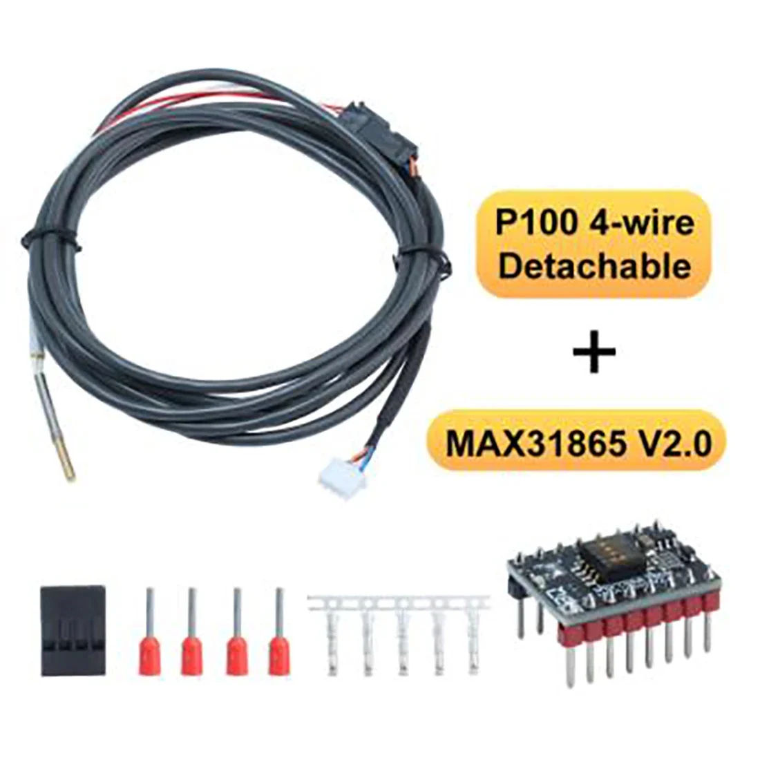 

PT100 4-Wire Detachable High Precision Thermistor MAX31865 V2 for 4 Wire High Temperature V6 Rapido Hotend