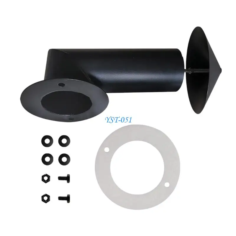 E15A Flue Pipe Pellet Grill Smoked Stack Replacement Stainless Steel Grill Smoked Stack Chimney High Reliability Repair Part