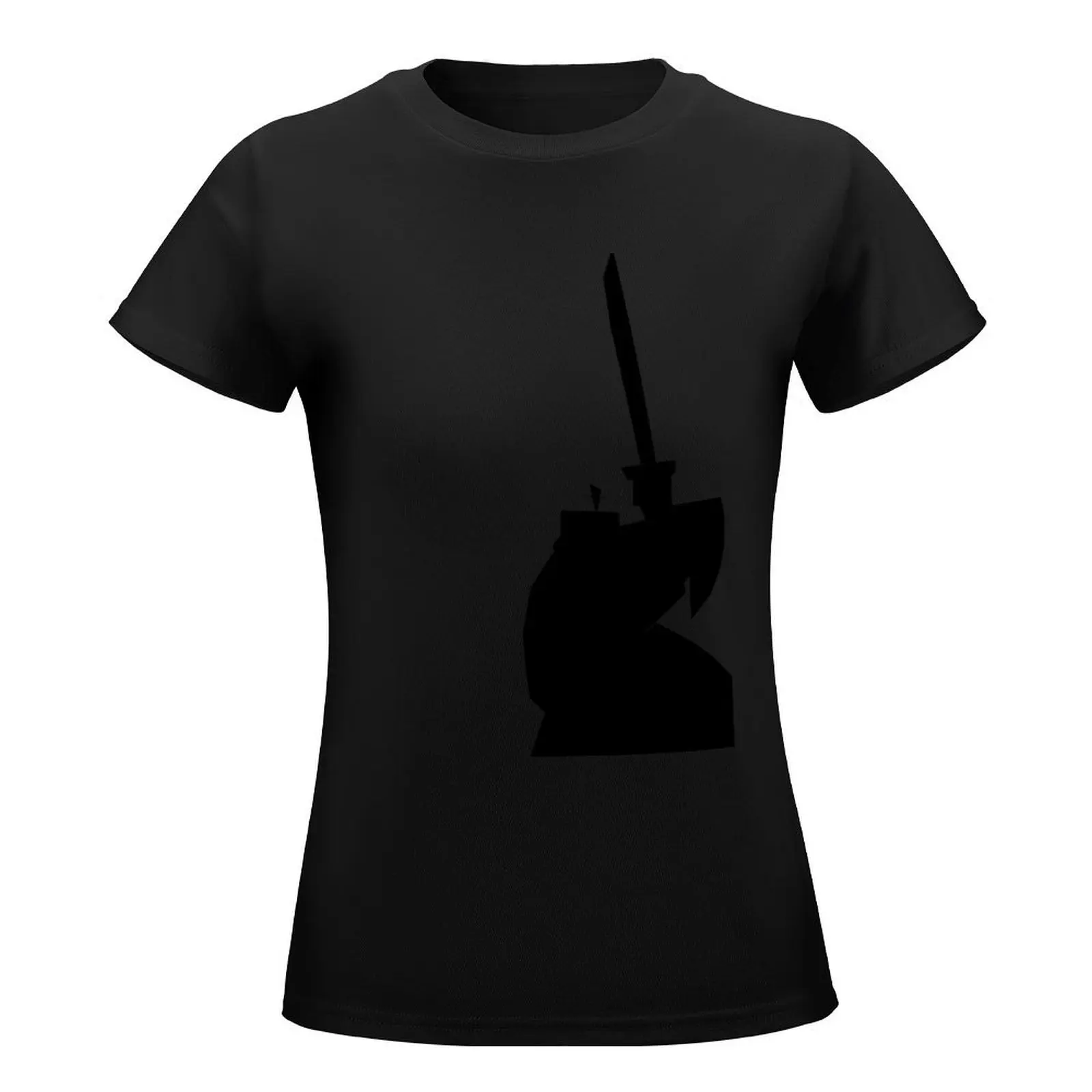 Samurai Jack shadow T-Shirt Female clothing animal print shirt for girls tops shirts graphic tees Women's tee shirt