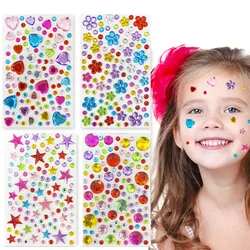 Kids 3D Diamond Rhinestone Sticker Sparkly Gem Self Adhesive Jewel Crafts Children DIY Decorations Crystal Sticker Creative Toys