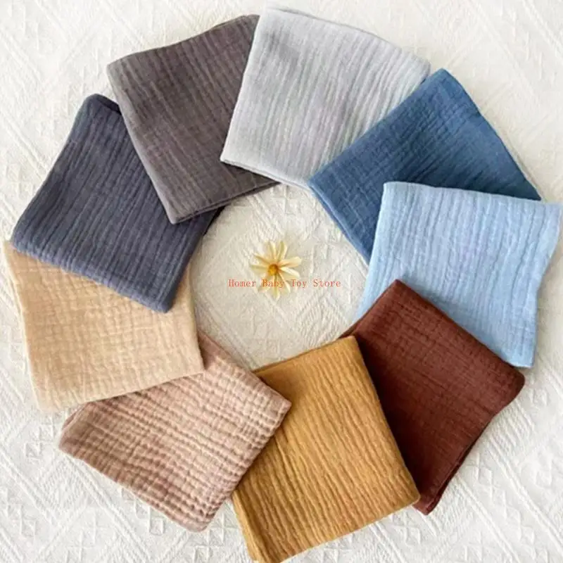 J0PF منشفة مربعة الشكل للأطفال مناديل مريحة لحديثي الولادة مكونة من 3 قطع مقاس 25x25 سم