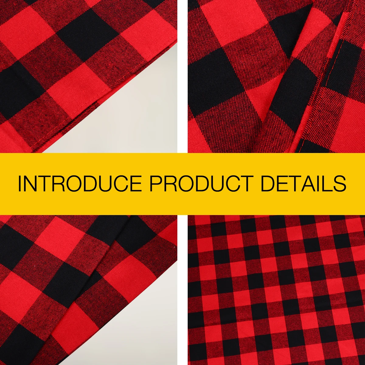 

Black Red Tablecloth Long Decorative Mat Polyester Cotton Reusable Washable Picnic Gift Table Christmas Table Pad Cover