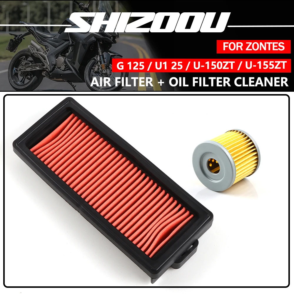 

Motorcycle Air Filter Element Engine Oil Filters Filtration For ZONTES G1-125 G2-125 U-125 U1-125 U-150 U1-150 U1-155 GK125