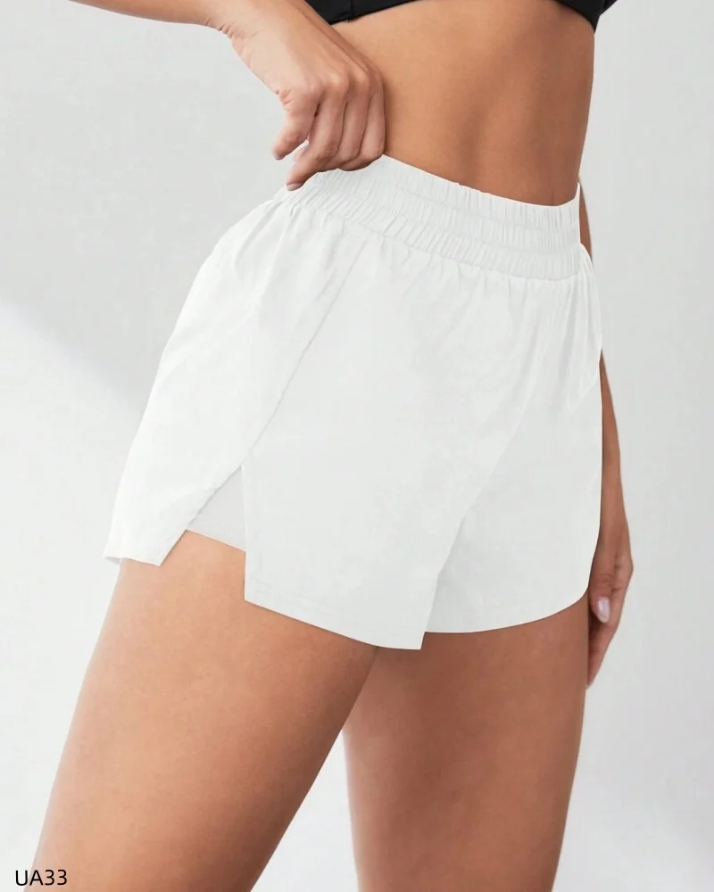 2026 summer new women's sports shorts 2-in-1 design inner layer with pockets suitable for yoga running quick-drying sports short