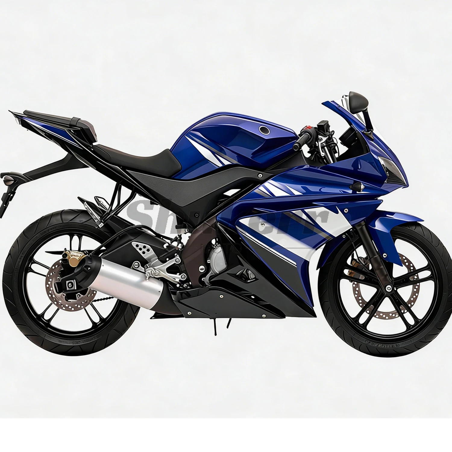 Fit for Yamaha Yzf-R125 2008-2013 2014-2018 Motorcycle Plastics Fairing Kit Injection Mold Bodywork Panel Kit Blue Black 09 10