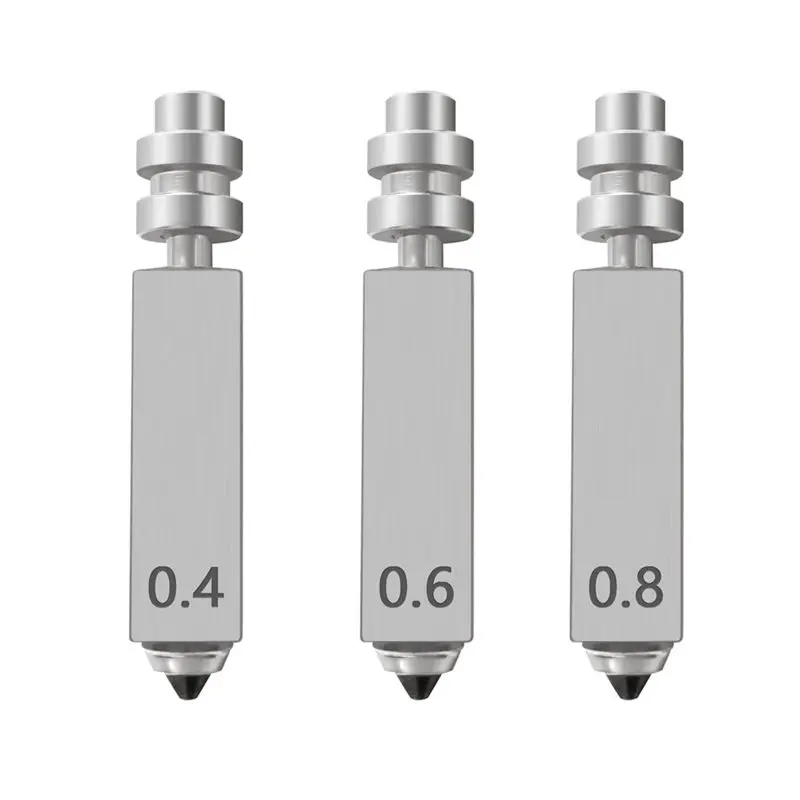 

3Pc Bimetallic Nozzles For Anycubic Kobra X Combo Quick Swap Hotend Nozzle Hardened Steel 0.4/0.6/0.8Mm 3D Printer Parts