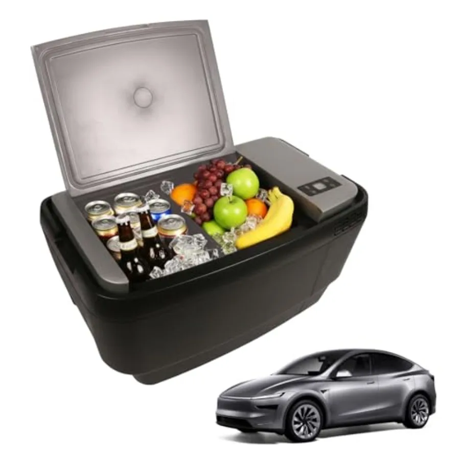

Car Refrigerator for Tesla Model Y, 37QT 35L 12V Portable Freezer, -468 Trunk Fridge with APP Control, Low Noise Energy Saving,