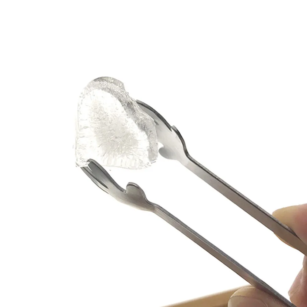 Mini Pinzas de Acero Inoxidable con Forma de Palma para Cubos de Azúcar, Cubos de Hielo, Rodajas de Limón, Herramienta para Servir en Fiestas, Cafeterías, Bares y Hogares