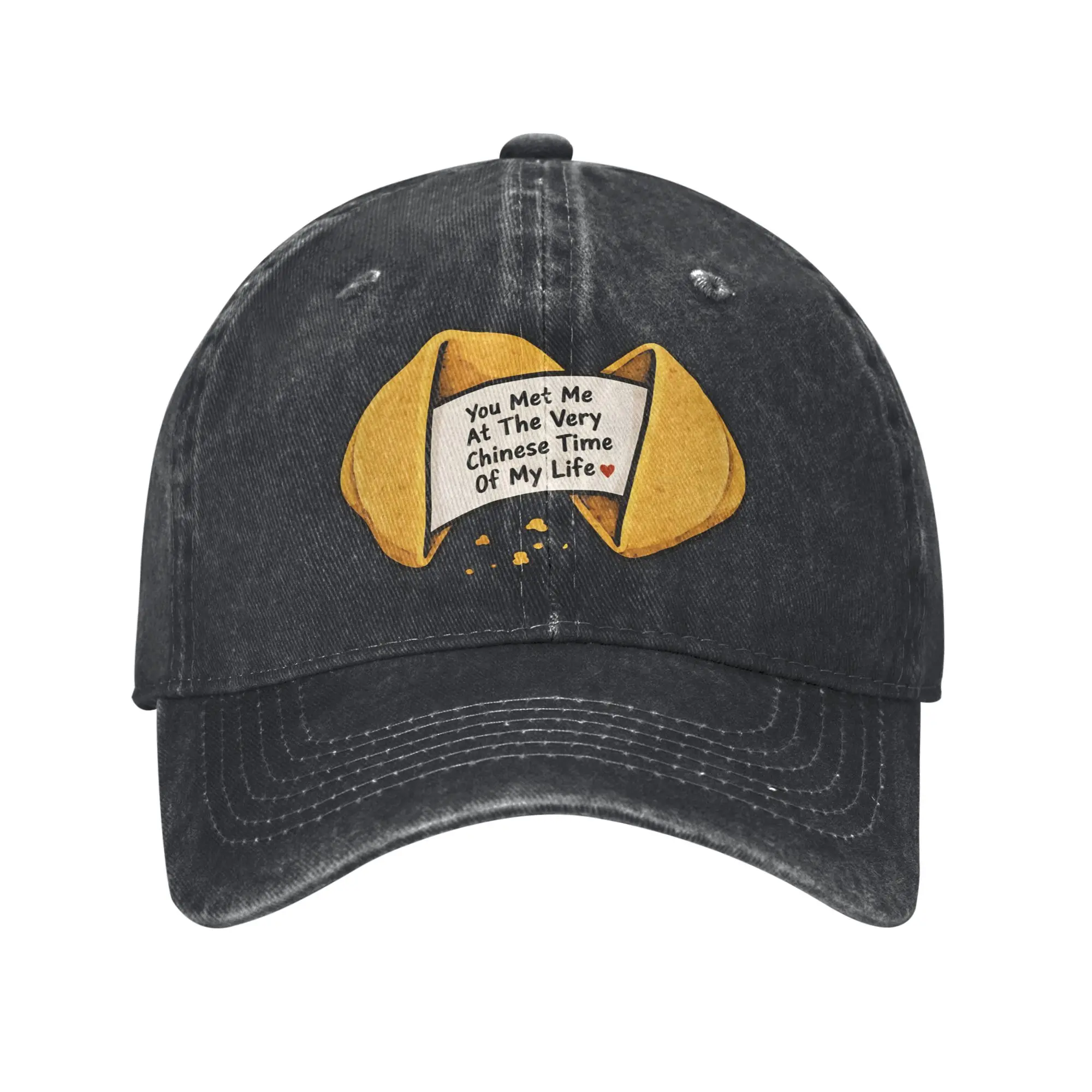 You Met Me At A Very Chinese Time In My Life Classic  Baseball Cap Vintage Distressed Cotton  Sun Cap Unisex Style Gift Caps Hat