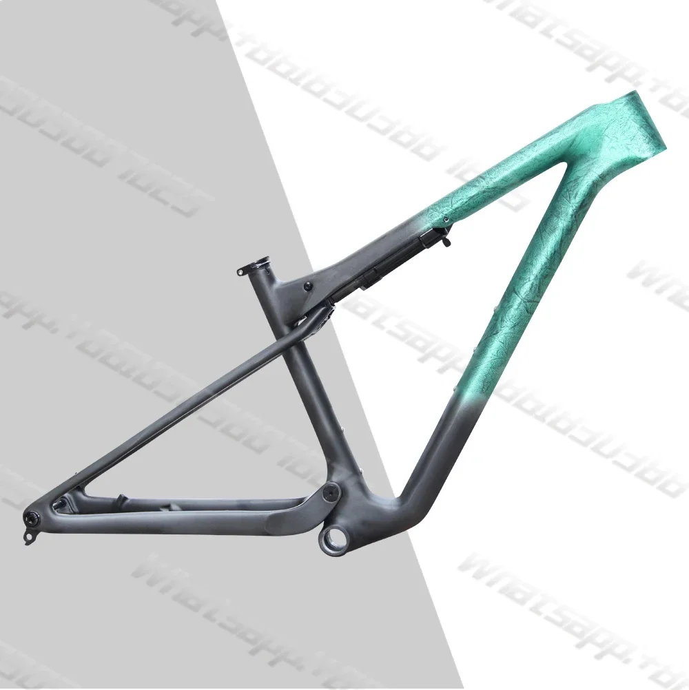 Nuovo telaio in carbonio 29ER Full Suspension Mountain Bike Frameset UD BSA XC MTB bicicletta da viaggio 100mm con reggisella 30.9*420mm