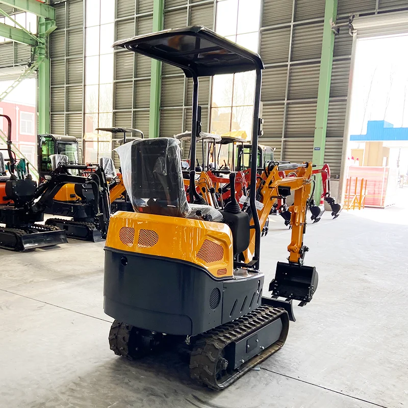 

Customized new small excavator 1200 kg household garden 1.2 ton mini excavator free rotating bagging machine