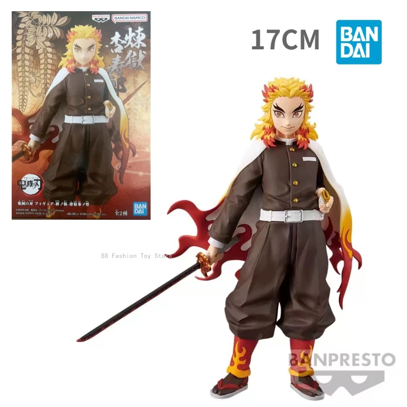 In Stock Original Bandai BANPRESTO Demon Slayer Rengoku Kyoujurou Rengoku Senjuro PVC Anime Figures Toy Collection Gift Model