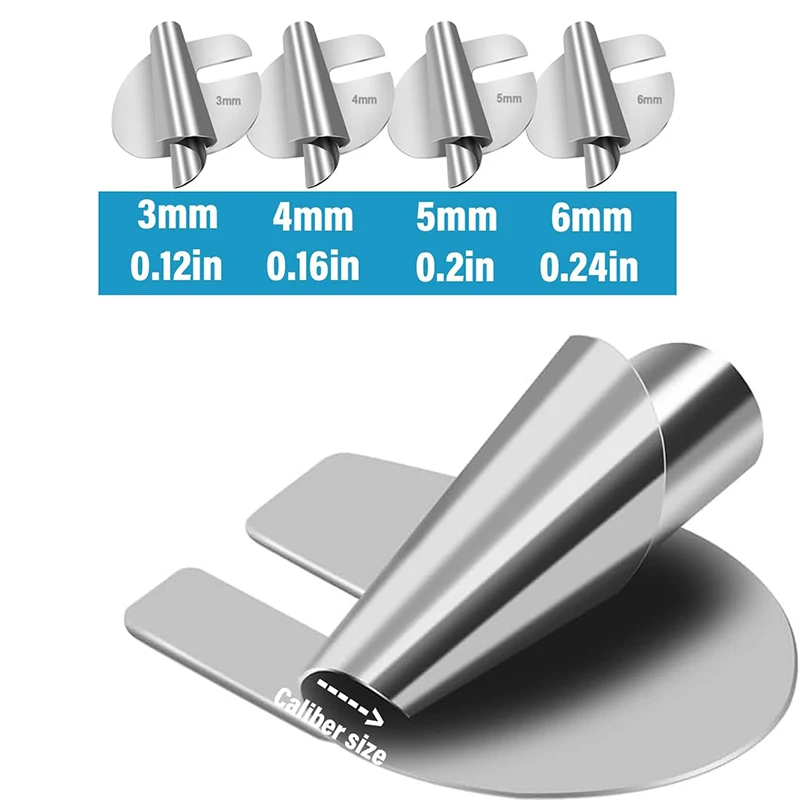 1/4pcs Sewing Machine Presser Foot 3mm-6mm Universal Stainless Steel Sewing Rolled Hemmer Puller DIY Craft Easy Disassemble Tool